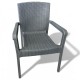  Καρέκλα Rattan Πολυπροπυλενίου 4,5kg Γκρί 59x56x88cm 