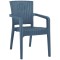 Καρέκλα Rattan Πολυπροπυλενίου Γκρί 59x56x88cm
