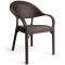 Καρέκλα Rattan Πολυπροπυλενίου Καφε 59x56x88cm