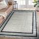 Χαλιά Ανάγλυφα Super Soft Μάυρο-Γκρί 160Χ200