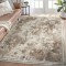Χαλιά Ανάγλυφα Super Soft Μπέζ- Λευκό 240X300