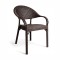 Καρέκλα Rattan Πολυπροπυλενίου Καφέ 59x56x88cm