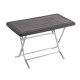 Τραπέζι Πτυσσόμενο Rattan 70x120x70 Καφέ