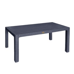Τραπέζι Rattan 70x100x75 Γκρι Μπλε