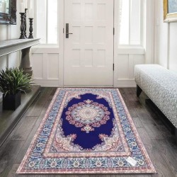 Καλοκαιρινό Πατάκι Μπλε 50x120cm με Μοτίβο