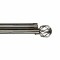 Κουρτινόξυλο Φ28mm Inox Ασήμι Ματ 160cm εως 300cm