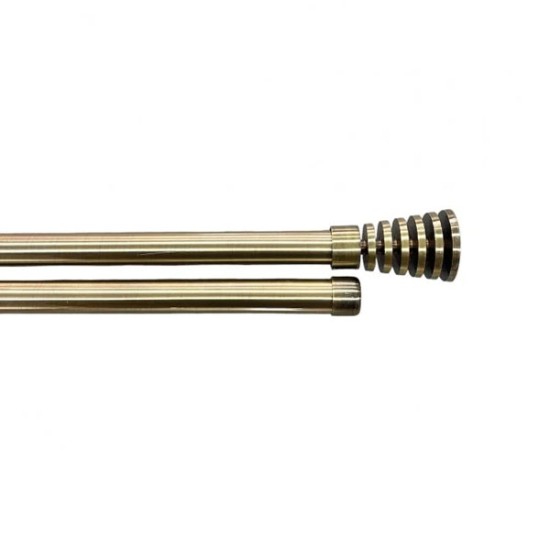 Κουρτινόξυλο Φ28mm Inox Χρυσό 160cm εως 300cm
