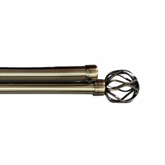 Κουρτινόξυλο Φ28mm Inox Χρυσό 160cm εως 300cm