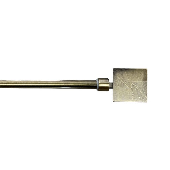Κουρτινόξυλο Πτυσσόμενο Φ19mm Inox Μεταλλικό Χρυσό Τετράγωνο 160cm εως 300cm