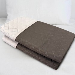 Κουβερλί Μονό 160x240 Διπλής Όψης Καφέ-Εκρού