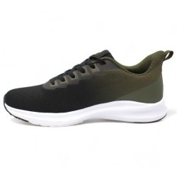 Παπούτσια Ανδρικά Αθλητικά Sneakers Μαύρο-Λαδί