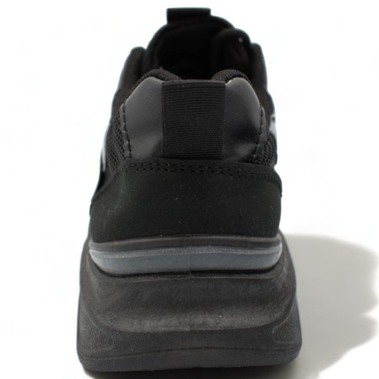 Παπούτσια Ανδρικά Αθλητικά Sneakers Μαύρο-Γκρι