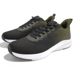 Παπούτσια Ανδρικά Αθλητικά Sneakers Μαύρο-Λαδί