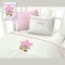 Σεντόνια Βρεφικά με Κέντημα Isadore Lorraine Σετ 120×160 Star Bear Pink