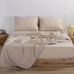 Κατωσέντονο Μονό Με λάστιχο Γκρί Μπεζ 100×200+30