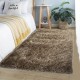 Σετ Χαλιά Κρεβατοκάμαρας 3τμχ  Shaggy Γούνα 66x180cm Καφέ