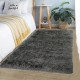 Σετ Χαλιά Κρεβατοκάμαρας 3τμχ Γούνα 66x180cm Σκούρο Γκρι