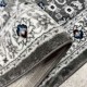 Σετ Χαλιά Κρεβατοκάμαρας 3τμχ Κλασσικά Γκρι με Σχέδια 80cm