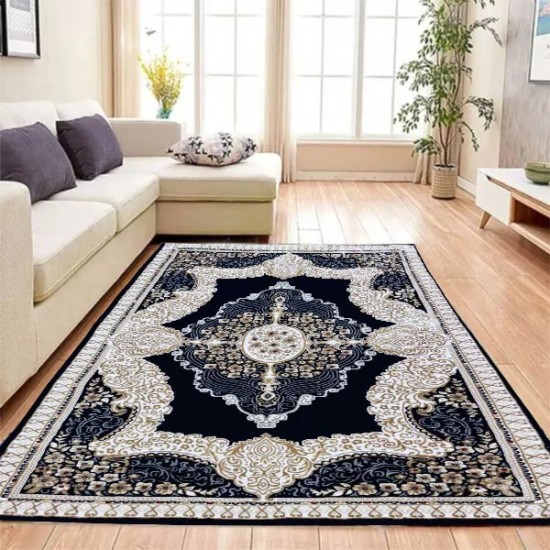 Xαλί Ανάγλυφο ΜΠΛΕ Με Σχέδιο 160x220cm