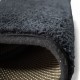 Χαλί Shaggy Γούνα 120x170cm Super Soft Μαύρο