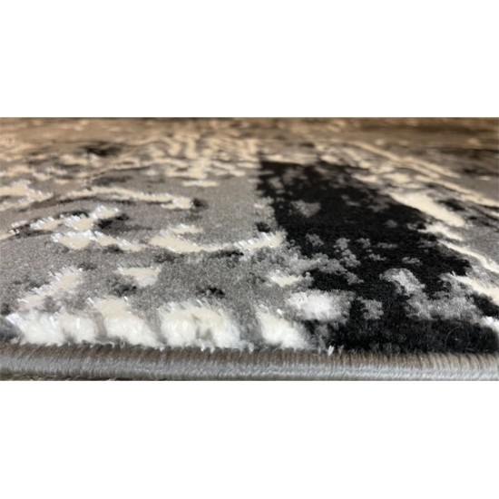 Χαλιά Μοντέρνα 200x260cm γκρι-άσπρο