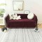 Ριχτάρι Καναπέ Βελούδινης Υφής Μπορντό με Κρόσσια 180×280