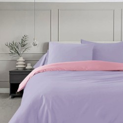 Σετ Σεντόνια Μονά 3τμχ 160X260 IL-LINE Σομόν Λιλά