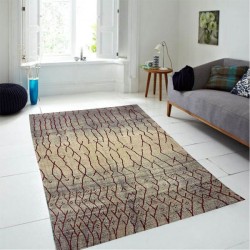 Xαλιά Ανάγλυφα 200x300cm-Καφέ & Μπορντό