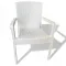 Καρέκλα Rattan Πολυπροπυλενίου 4,5kg Λευκό 59x56x88cm