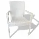 Καρέκλα Rattan Πολυπροπυλενίου 4,5kg Λευκό 59x56x88cm