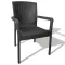 Καρέκλα Rattan Πολυπροπυλενίου 4,5kg Μαύρο 59x56x88cm