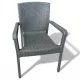  Καρέκλα Rattan Πολυπροπυλενίου 4,5kg Γκρί 59x56x88cm 