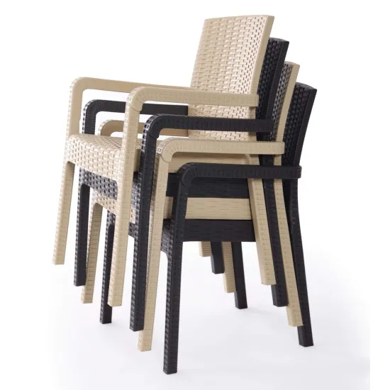 Καρέκλα Rattan Πολυπροπυλενίου 4,5kg Λευκό 59x56x88cm