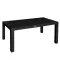 Τραπέζι Rattan 90x150x75 Μαύρο