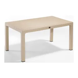 Τραπέζι Rattan 90x150x75 Μπ΄εζ