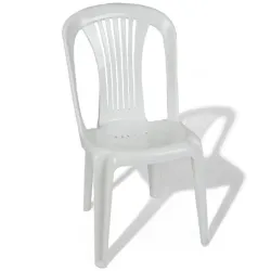 Καρέκλα Πλαστική Χωρίς Μπράτσα Λευκό 42x50x86
