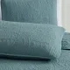 Σετ Κουβερλί 3τμχ. Υπέρδιπλο 220x240 100% Βαμβακερό Πετρόλ