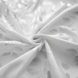 Κουρτίνα με μεταλλικά Κρίκους 275x260 Λευκή