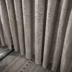 Κουρτίνα με μεταλλικά Κρίκους 275x260 Μόκα