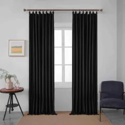 Σατέν Κουρτίνα Σε Μάυρο 280x270	