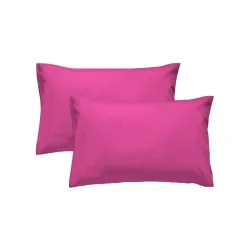 Μαξιλαροθήκες Σετ 2τμχ Line Φούξια