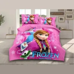 Σετ Σεντόνια Μονά με Λάστιχο-Παιδική Frozen 160×240