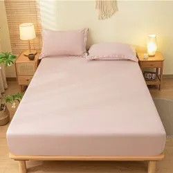 Κατωσέντονο Μονό Με λάστιχο Ροζ 100×200+30