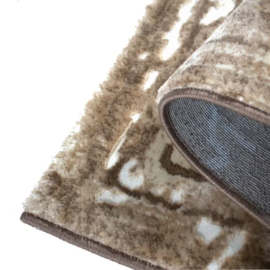 Χαλιά Ανάγλυφα Super Soft Μπέζ- Μόκα 240X300