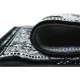 Χαλιά Ανάγλυφα Super Soft Μάυρο-Λευκό 200X300
