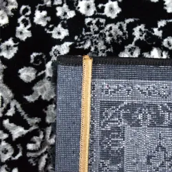 Χαλιά Ανάγλυφα Super Soft Μάυρο-Λευκό 200X300