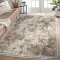 Χαλιά Ανάγλυφα Super Soft Μπέζ- Λευκό 230X270
