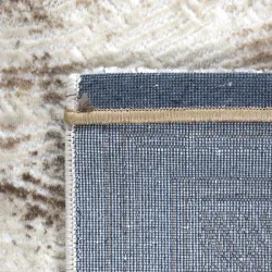 Χαλιά Ανάγλυφα Super Soft Μπέζ- Λευκό 240X300
