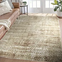 Χαλιά Ανάγλυφα Super Soft -Μπεζ-210Χ270