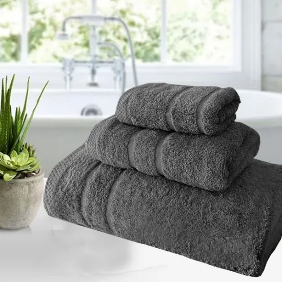 Σετ Πετσέτες 3 τμχ 600gr/τμ Cosy Γκρί Σκούρο
